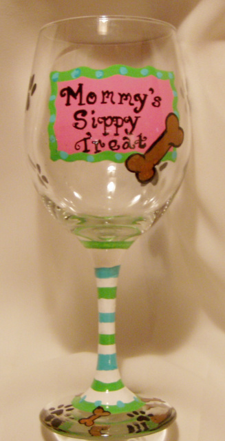 Mommy's Sippy Treat- Wine Glass- 20oz.